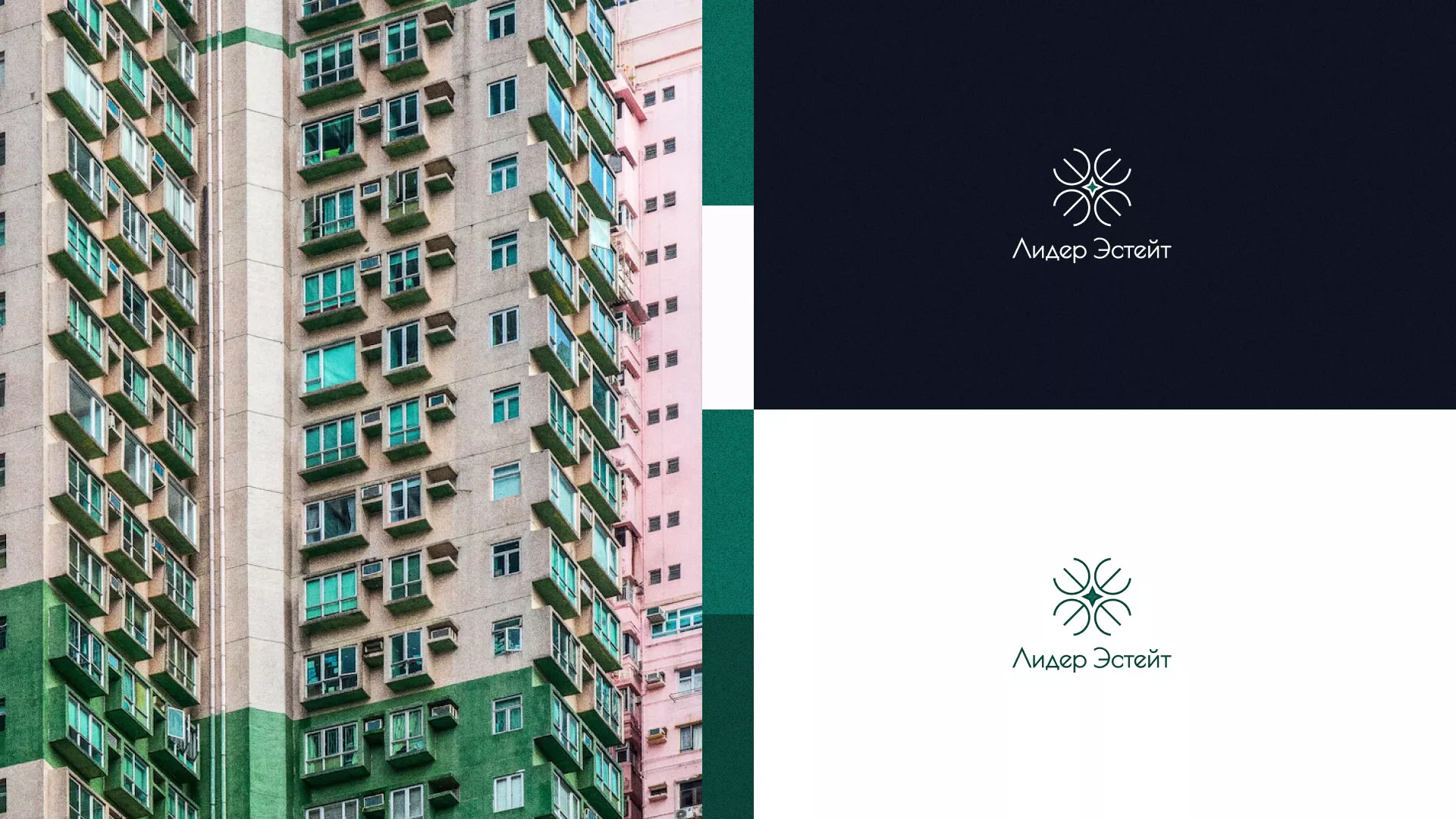 Создание логотипа компании «Лидер Эстейт» в Старой Руссе